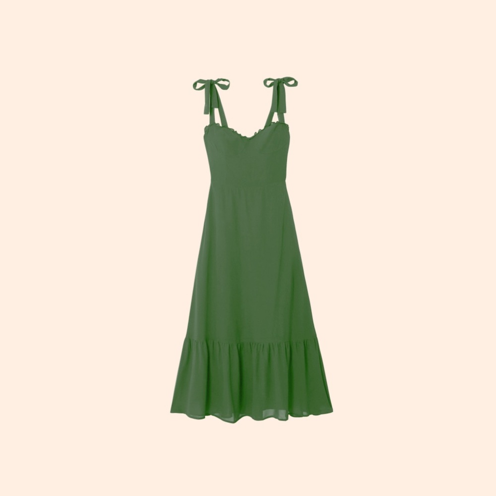 Reformation Nikita Dress (Moss)